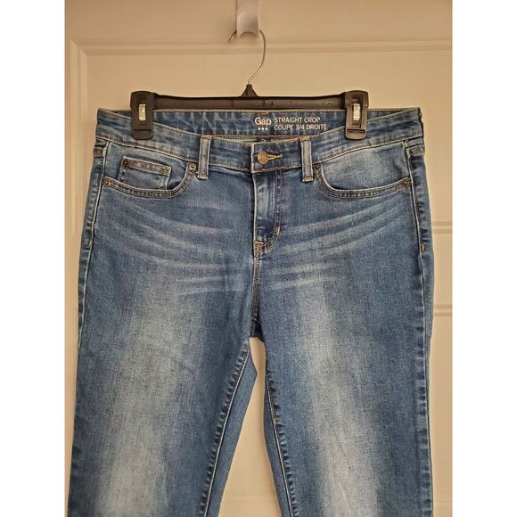 Women's Gap Medium Wash Denim "Straight Crop" Jeans | Size 6/28R - Picture 3 of 11